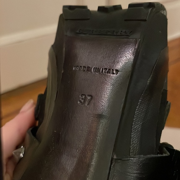 Burberry Studded Stiletto Moto Booties - Picture 6 of 10